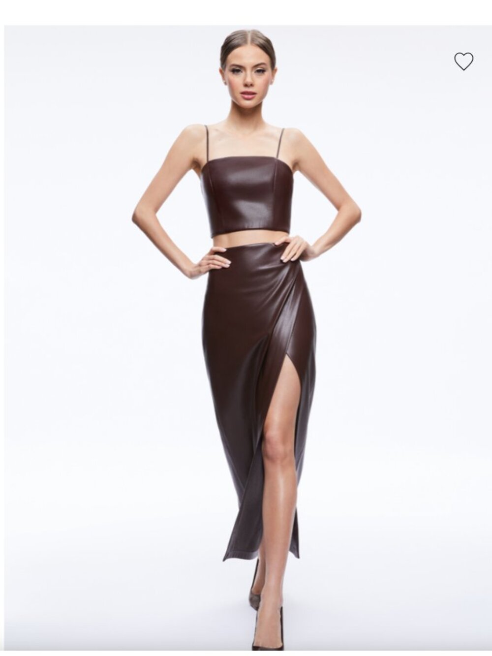 ALICE AND OLIVIA SIOBHAN VGN SLIP WRP MAXI SKIRT SIZE 6